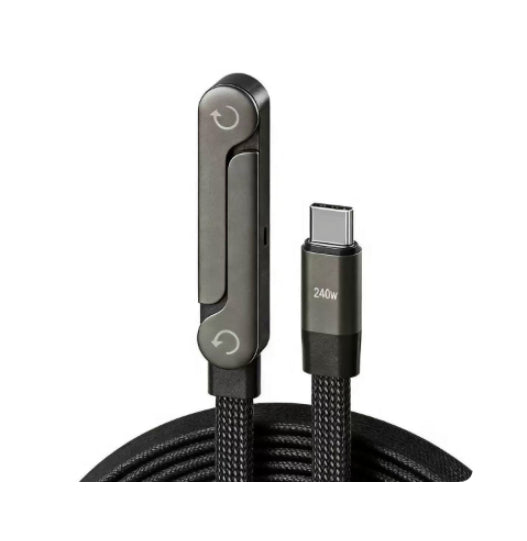 240W Fast-Charging Foldable Stand Data Cable